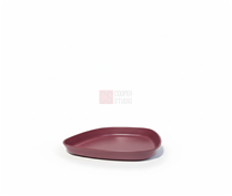 تصویر کاسه چهار گوش ملامین زرشکی P15