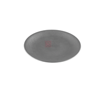 تصویر بشقاب ملامین فلت طوسی طرح چرمی کوپر