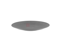 تصویر بشقاب ملامین فلت طوسی طرح چرمی کوپر